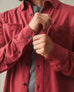 Men's Premium Slub Button Up Long Sleeve - Russet Brown